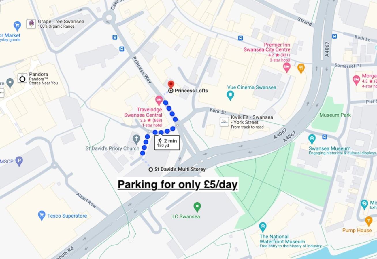Princess Lofts City Centre Studios With Nespresso Coffee Machines & New Fast Wifi By Stayright 스완지 외부 사진